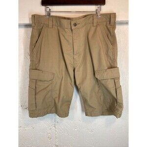 CARHARTT RELAXED FIT MENS RIPSTOP SHORTS TAN CARGO SIZE 40 1257